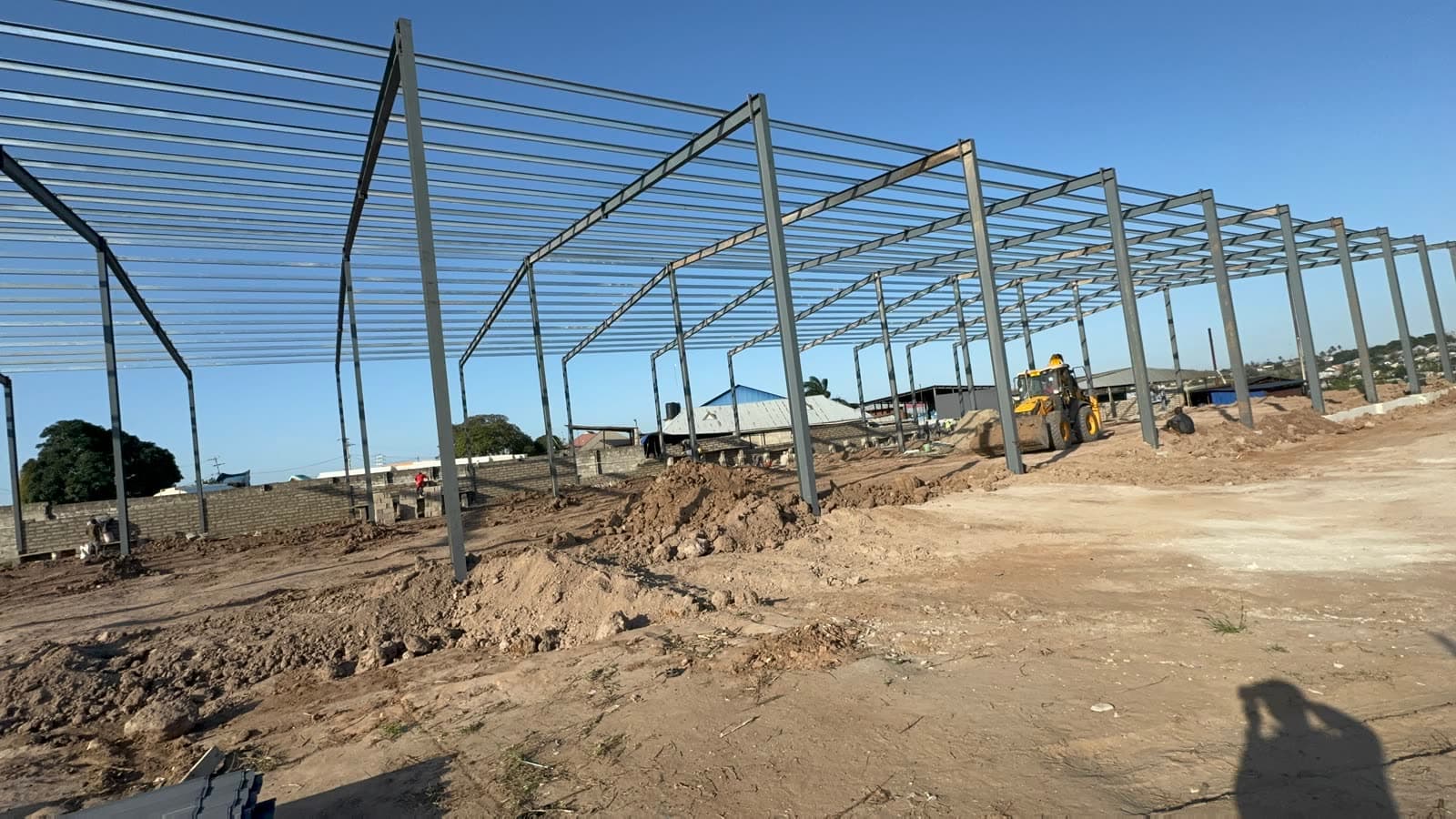 A near-complete single-storey home on a Kikwata site, reaching the finishing phase