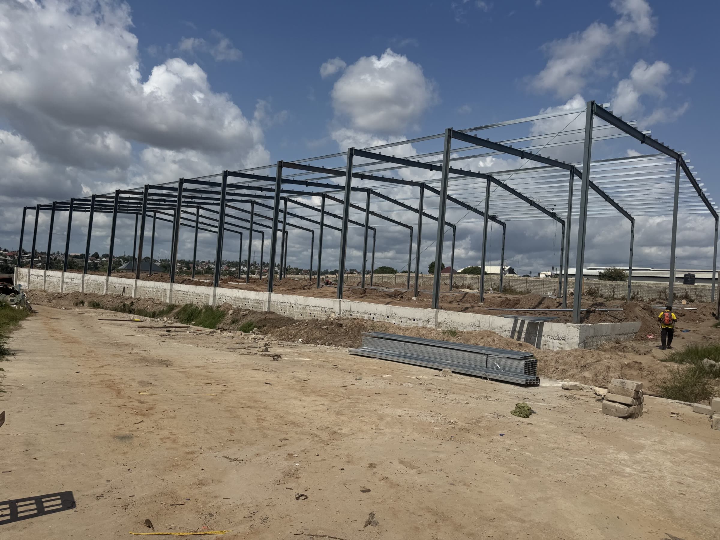 Industrial Godown — Steel Frame Construction